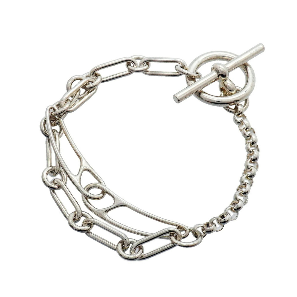 HERMES Silver Charm Bracelet